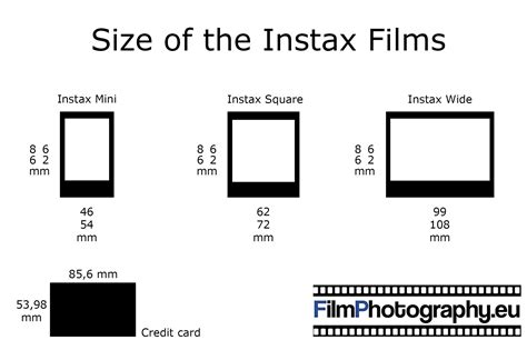 asa picture size inches|Instax .